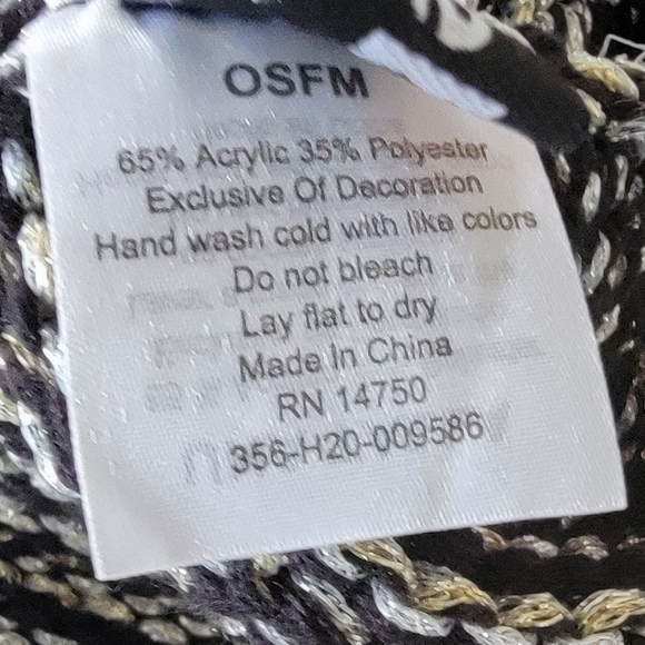 Bebe knitted hat beanie faux fur pom - Picture 4 of 4